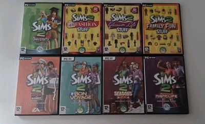 THE SIMS 2 EXPANSION PACKS PC CD GAMES BUNDLE JOB LOT X8 ALL COMPLETE #2KGRM - Image 1 of 4