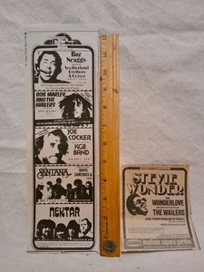 BOB MARLEY and the WAILERS Anzeige (2) 1976 NYC Vintage KONZERT Ausschnitte - Bild 1 von 2