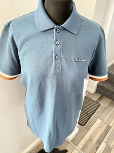 Ben Sherman Sea Polo Tshirt  Size M New With Tags - Picture 1 of 5