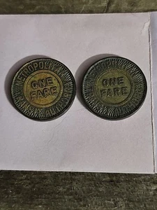Vintage METROPOLITAN TRANSIT TOKEN! X2 - Picture 1 of 4