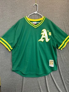 Camiseta deportiva Mitchell & Ness Oakland Athletics 52 (2XL) verde Rickey Henderson #24 - Imagen 1 de 10