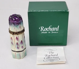 Caja de baratijas vintage de espárragos Limoges Francia Peint - en caja - como nueva - Imagen 1 de 5