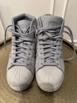 Adidas Mid Pro Model #BZ025 Triple Grey Colorway. Preowned Exc. Cond. Men’s Sz 9 - Image 1 of 4