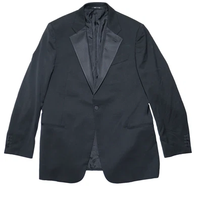 Armani Collezioni 100% Wool Suit Jacket Sport Coat Men's 44L Black Formal EUC - Image 1 of 4