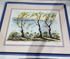 Zvi Raffaeli, Galiläa Landschaft, Lithographie, mit Bleistift signiert - Bild 1 von 9