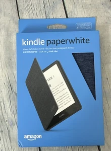 Kindle Paperwhite Cover 11th Generation Denim Blue Water Safe Fabric - Picture 1 of 3