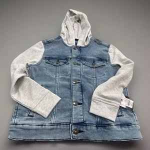 Art Class Girls S 6/7 Hooded Jean Jacket Sweatshirt Combo New W Tags - Picture 1 of 4