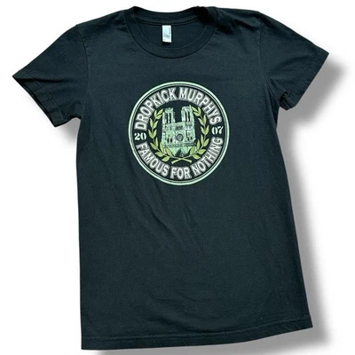Camiseta Dropkick Murphys DKM Rara Feminina 2 Lados 2007 Tour Tamanho M Vintage - Imagem 1 de 4