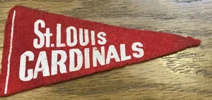 Mini banderín de fieltro Toms Peanuts de los Cardenales de San Luis años 50 - Imagen 1 de 3