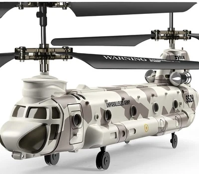 Syma Q21 2.4ghz Chinook RC Helicopter, Military Transport, Army Toys, OPEN BOX - Image 1 of 4