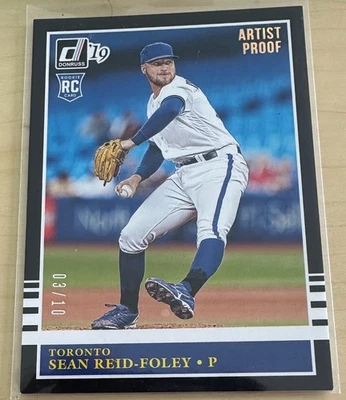 2019 Panini Donruss Retro 1985 Artist Proof /10 Sean Reid-Foley #219 Rookie - RC - Image 1 of 2