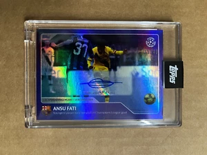 2021-22 TOPPS ANSU FATI CELEBRATING 30 SEASONS OF THE UCL AUTO AUTOGRAPH 35/49 - Picture 1 of 4