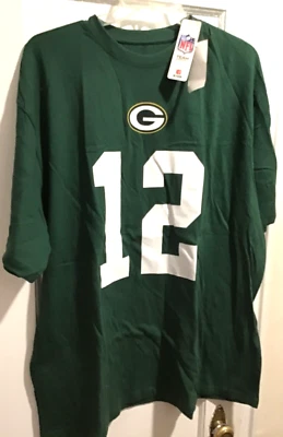 Camiseta Aaron Rodgers Equipo NFL Green Bay Packers Manga Corta Talla 2XL NUEVA CON ETIQUETAS Foto 1 de 4