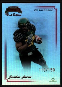 Press Pass Legends Bowl Edition 2008 20 yardas línea roja #100 Jonathan Stewart/150 - Imagen 1 de 1