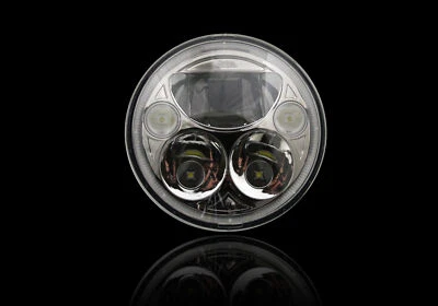 Custom Dynamics Chrome Tru-Beam 7" Headlight Headlamp for Harley Touring FLH/T - Image 1 of 2