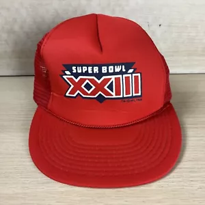 VTG Super Bowl XXIII Trucker Snapback Hat Cap San Francisco 49ers NFL 1988 - Picture 1 of 8