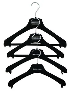 GIORGIO ARMANI 4 Fieltro Terciopelo Abrigo Chaqueta Traje Vestido Pantalones Perchas - Imagen 1 de 2
