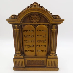 Sujetalibros Único Diez Mandamientos MCM Siroco 7.25" Hebreo Judaica Decálogo Judío - Imagen 1 de 6