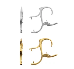 Ganchos para pendientes de palanca trasera de plata esterlina 25x8 mm diferentes placas * hallazgos - Imagen 1 de 4