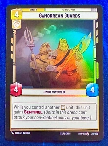 Star Wars Unlimited Spark of Rebellion Gamorrean Guards FOIL Common Card - Picture 1 of 2