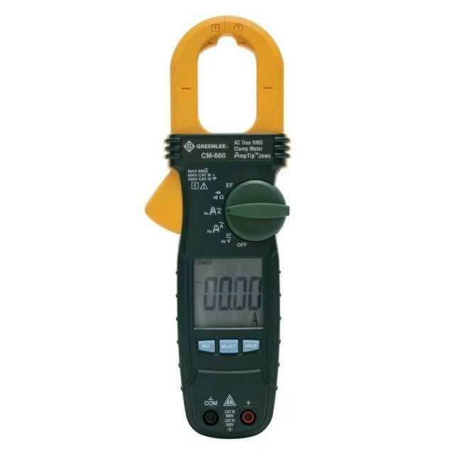 Greenlee CM-660 600a, 600V, AC True RMS Clamp Meter