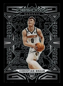 2022-23 Obsidian CHRISTIAN BRAUN RC Rookie Base Denver NUGGETS #165 - Picture 1 of 2