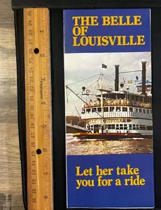 dd - Vintage 1970's Belle of Louisville Kentucky Steamboat Ohio River Brochure - Picture 1 of 2