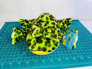 Ganz Webkinz Bull Frog Green Yellow Black Plush With Code Stuffed Animal HM114 - Picture 1 of 10