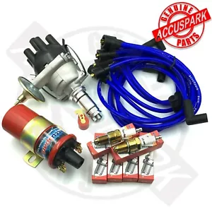 AccuSpark Electronic Ignition Performance Pack E-Type Jaguar 4.2 Lucas 25D6 BLUE - Picture 1 of 10