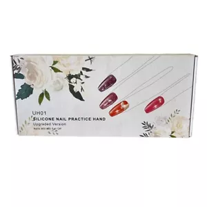 Practice Hand for Nails Silicone Nail Art Practice Equipment Display Model Hands - Picture 1 of 2