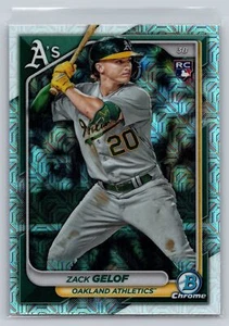 2024 Bowman #14 Zack Gelof Rookie Chrome Mega Refractor - Picture 1 of 2