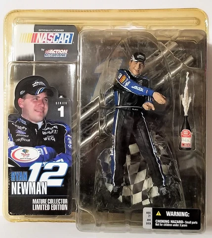 McFarlane NASCAR #12 Ryan Newman Series 1 Alltel Firesuit With Hat Figure 2003 Cover