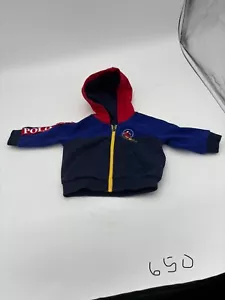 Polo Ralph Lauren Ski USA Downhill Fleece Hoodie Size 3m Baby - Picture 1 of 5