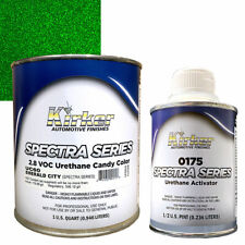 1 qt Kirker Spectra Series Candy Color Car Paint Emerald City UC60 & Activator