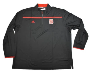 adidas Mens NC State Wolfpack Lightweight 1/4 Zip Knit Pullover Jacket NWT 3XL - Picture 1 of 10