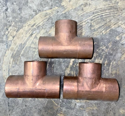 Nibco 611 2" TEE C x C x C Copper - COPPER PIPE FITTING- *Lot of (3) Tee's* - Image 1 of 3
