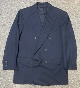 Kiton Napoli Blazer Jacket Men’s 54 100% Cashmere Double Breasted Navy Italy - Picture 1 of 15