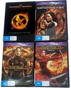 THE HUNGER GAMES TRILOGY: A SIX DISC FOUR DVD SET - GOOD CONDITION - Picture 1 of 17