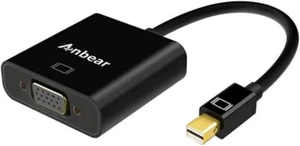 Anbear Mini DisplayPort to VGA Adapter, Mac to VGA Converter (Male to Female) HD - Picture 1 of 4