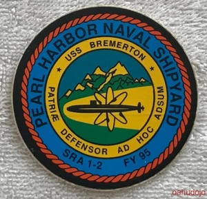 Calcomanía USS BREMERTON (SSN-698) Astillero Naval Pearl Harbor 1995 Clase Los Ángeles - Imagen 1 de 1