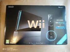 Nintendo Wii Console Black Boxed Wii Sports / Wii Sports Resort Pack ~