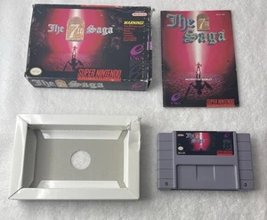 The 7th Saga (Super Nintendo SNES 1993) Complete- CIB- No Map- Great! Free Shipp - Picture 1 of 13