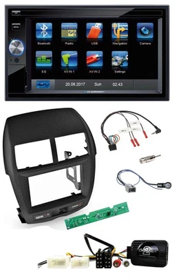 Blaupunkt Lenkrad USB Bluetooth TMC 2DIN Navigation für Mitsubishi ASX 2010-2014 - Bild 1 von 4