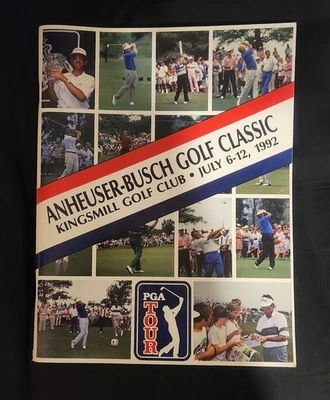 Anheuser Busch Golf Classic program - Kingsmill Golf Club - July 6-12, 1992 - Image 1 of 3