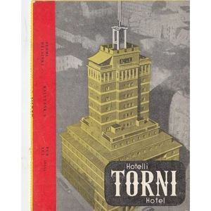 4 Foldout Postcards Hotelli Torni Helsinki Finland 5.75 x 4.25 Color Photos - Picture 1 of 4