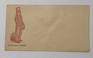 Seltener unbenutzter Bürgerkrieg Patriotischer Brief "Ein Nordverräter " - Bild 1 von 3