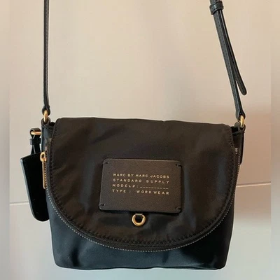 Marc Jacobs  Preppy Legend Natasha Black Nylon Crossbody Bag - Image 1 of 4