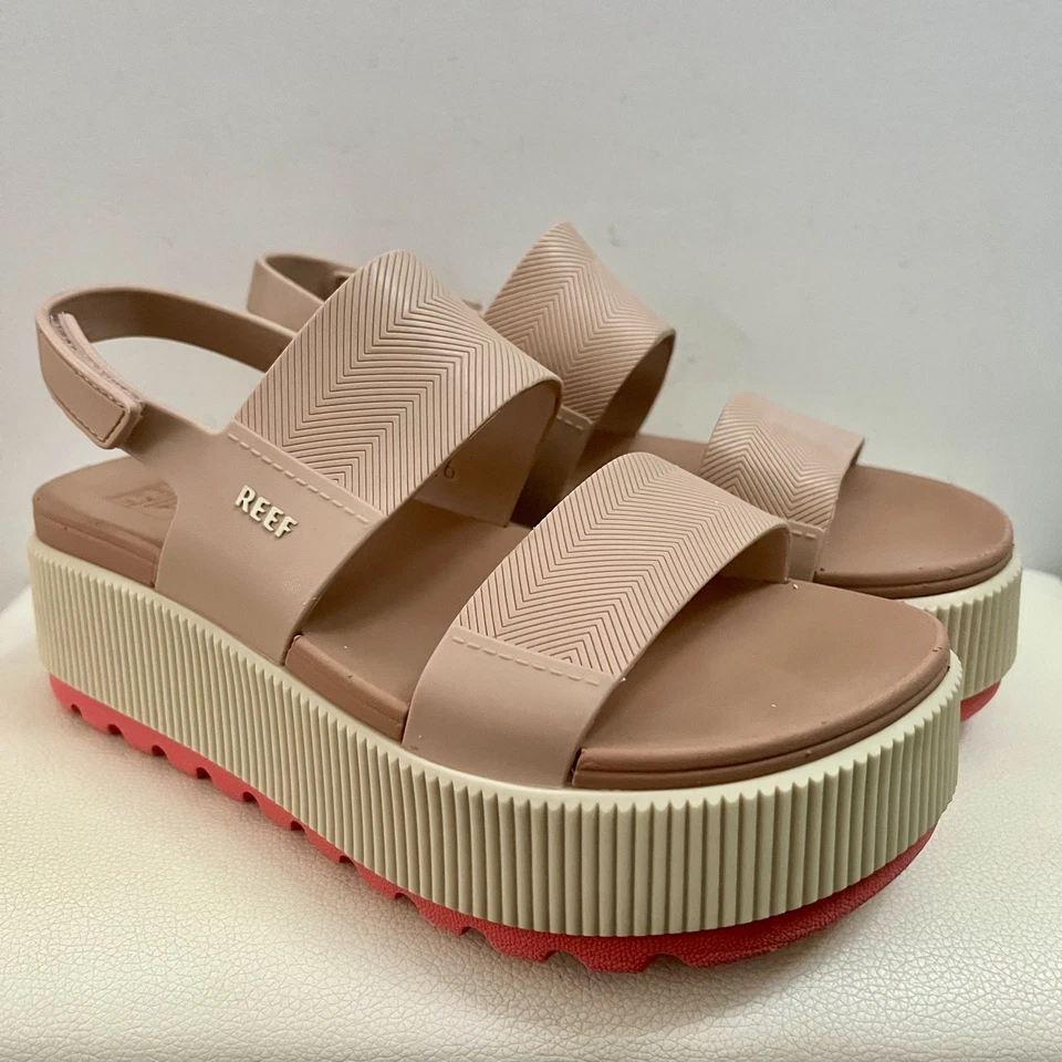 Босоножки REEF Cloud Water Vista на более высокой платформе для летних каникул женские 6 б/у в отличном состоянии 80 долл. США - Изображение 1 из 4