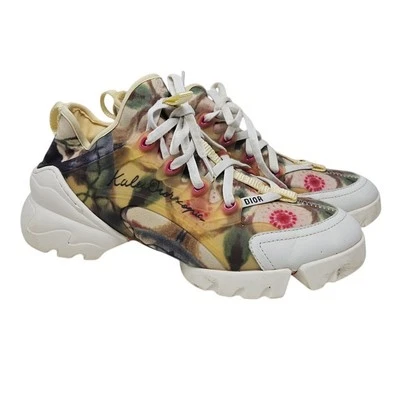 Christian Dior 40 D Connect Kaleidiorscopic Kaleidoscope Chunky Platform Sneaker - Image 1 of 4