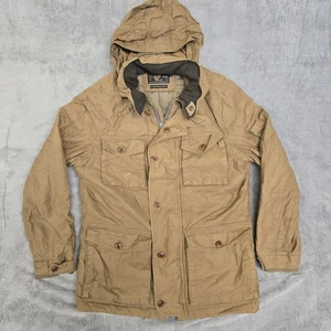J. Crew NX-631 M65 Military / Mechanic Field Jacket MENS M Hooded Khaki Brown - Picture 1 of 12